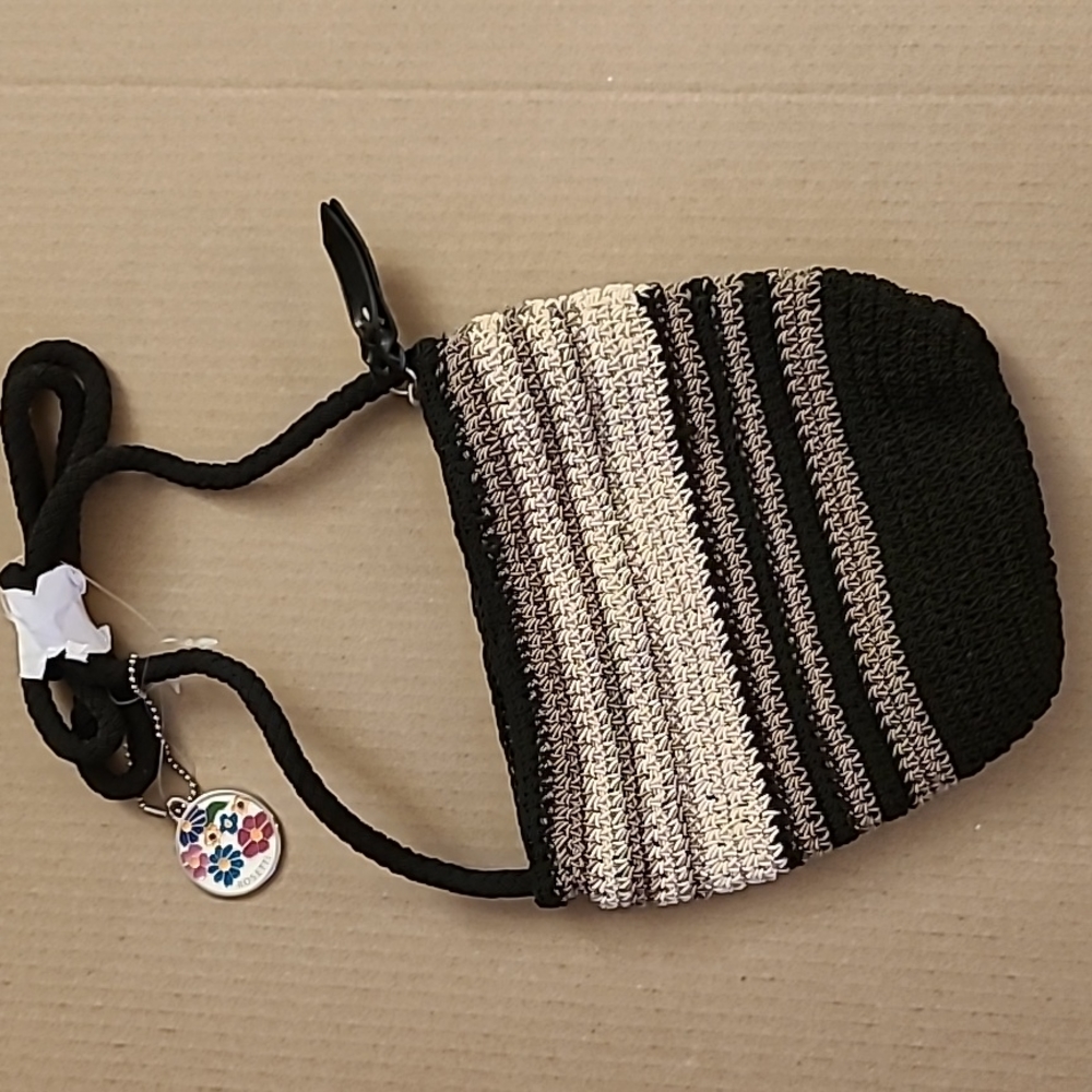 Rosetti woven crossbody bag